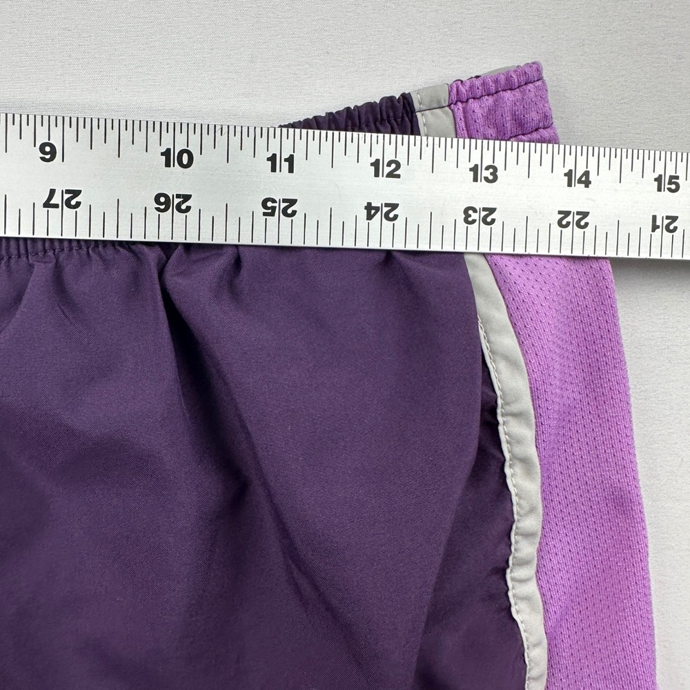 Nike Tempo Dri-Fit Running Shorts Purple Lavender Silver‎ Reflective Womens XS - Picture 5 of 11